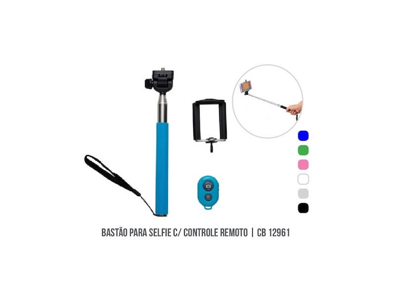 Bastão para selfie c/ controle remoto CB 12961